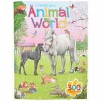 Create your stickerboek Animal World meisjes 33 cm papier - thumbnail