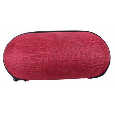 Ofar brillenkoker canvas 18 x 8 cm polyester rood