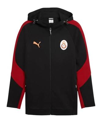 PUMA Galatasaray SK Evostripe Trainingsjack Hooded 2025-2026 Zwart Rood Oranje