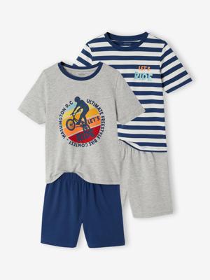 Set van 2 pyjamashorts oceaanblauw Set van 2 pyjamashorts oceaanblauw