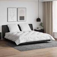 VidaXL Dekbed met kussen 3 pcs wit microfibre - thumbnail