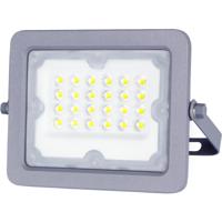 LED Bouwlamp 20W - Koud Wit 6500K - IP65 Waterdicht - Kantelbaar Grijs - thumbnail