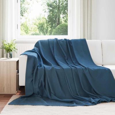 VidaXL Kleden 6 pcs marineblauw 240 x 220 cm fleece