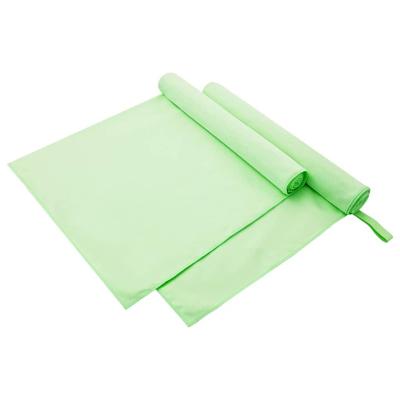 Sporthanddoeken 2 pcs Groen 180 x 90 cm Polyester en polyamide
