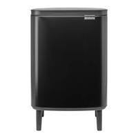Brabantia Bo hi afvalemmer 12 liter met kunststof binnenemmer matt black - thumbnail