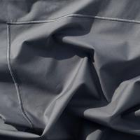 Dommelin Dommelin Dekbedovertrek Cortina Percal 200TC Olifantgrijs-Olifantgrijs 140x200/220 cm - thumbnail