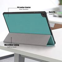 Lunso - Lenovo Tab M10 Gen 3 (3e generatie) - Tri-Fold Bookcase hoes - Groen - thumbnail