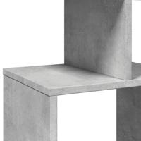 Boekenkast 92x29x188 cm bewerkt hout betongrijs - thumbnail
