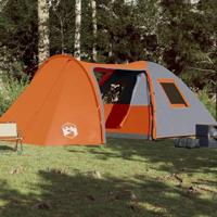 VidaXL Koepeltent 6-persoons waterdicht oranje - thumbnail
