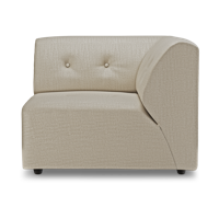 HKliving Vint bank right Pure Ivory - thumbnail