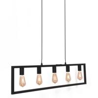 Freelight Hanglamp Distesa 5 lichts L 120 cm zwart - thumbnail