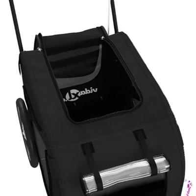 VidaXL Huisdierfietskar zwart oxford-stof en ijzer