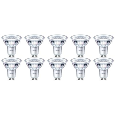 PHILIPS - LED Spot 10 Pack - CorePro 827 36D - GU10 Fitting - Dimbaar - 4W - Zeer Warm Wit 2700K | Vervangt 50W