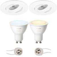 Philips Hue LED Inbouwspot Set - Kantelbaar Ø92mm - White Ambiance - Bluetooth - thumbnail