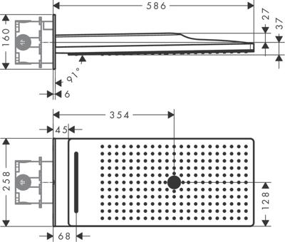 Hansgrohe Rainmaker select 460 3jet hoofddouche, chroom-zwart Hansgrohe Rainmaker select 460 3jet hoofddouche, chroom-zwart