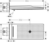 Hansgrohe Rainmaker select 460 3jet hoofddouche, chroom-zwart - thumbnail
