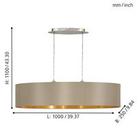 Eglo HanglampMaserlo 100cm - 31618 - thumbnail