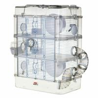 ZOLUX Rody3 trio 3-laags kooi - Voor hamsters, muizen en gerbils - L 41 x D 27 x H 53 cm - Wit - thumbnail