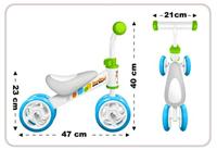Skids Control Loopfiets junior blauw/wit - thumbnail