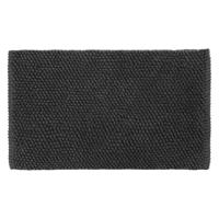 Differnz Popcorn badmat geschikt voor vloerverwarming 100% katoen 50 x 80 cm zwart - thumbnail