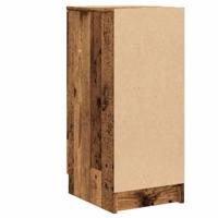 Schoenenkast 30x35x70 cm bewerkt hout oud houtkleurig - thumbnail