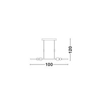Lyora HanglampCelia zwart met wit ovaal - 9820603 - thumbnail