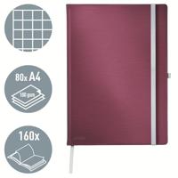 Leitz 44761028 Notitieboek Geruit Granaatrood Aantal paginas: 80 DIN A4 - thumbnail