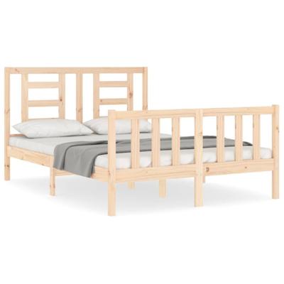Bedframe zonder matras massief grenenhout 140x190 cm