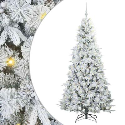 VidaXL Kunstmatige inklapbare kerstboom wit 180 cm pe en pvc VidaXL Kunstmatige inklapbare kerstboom wit 180 cm pe en pvc