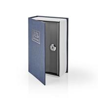 Nedis BOOKSEDS01BU Kluis Boekenkluis Sleutelslot Binnenshuis Klein Binnenvolume: 0.86 L 2 Sleutels Inbegrepen Blauw/zilver - thumbnail