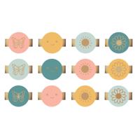 We R Makers • charm stapler round with designs multi color 12pcs - thumbnail