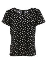 VERO MODA T-shirt met stippen donkerblauw - thumbnail