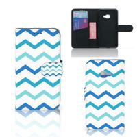 Samsung Galaxy Xcover 4 | Xcover 4s | Telefoon Hoesje | Zigzag Blauw - thumbnail