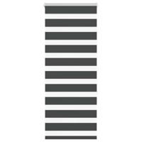 VidaXL Zebra rolgordijn 55x150 cm stofbreedte 50,9 cm zwart - thumbnail