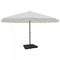 Parasol met draagbare voet aluminium (wit) - thumbnail