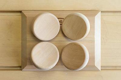 Halu ergonomische hoofdsteun voor Sauna - Rechthoek - Red Cedar