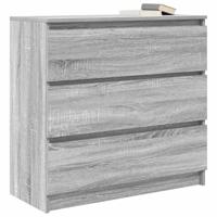 Dressoir 80x35x76 cm spaanplaat grijs sonoma - thumbnail
