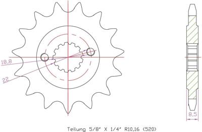ESJOT Sprocket 520 14z standard