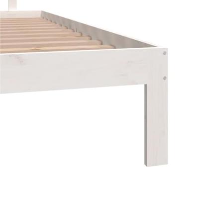 Bedframe massief grenenhout wit 160x200 cm Bedframe massief grenenhout wit 160x200 cm