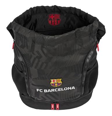 Rugtas met Koordjes F.C. Barcelona Black Zwart 35 x 40 x 1 cm