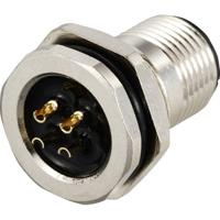 TRU COMPONENTS TC-12833064 Sensor/actuator inbouwstekker M12 Aantal polen (sensoren): 4 Stekker, inbouw 1 stuk(s) - thumbnail