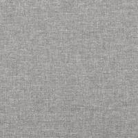 Hoofdbord met randen 203x16x118/128 cm stof lichtgrijs - thumbnail