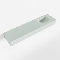 MONDIAZ LEX Greey vrijhangende solid surface wastafel 120cm. Positie wasbak rechts - thumbnail