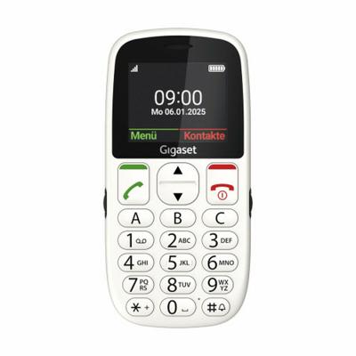 Gigaset GL395 Mobiele telefoon SOS-knop, Spatwaterdicht, Stofvrij Wit Gigaset GL395 Mobiele telefoon SOS-knop, Spatwaterdicht, Stofvrij Wit