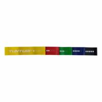 Tunturi Weerstandsbanden Set - Fitness elastiek - resistance band - 5 stuks - thumbnail