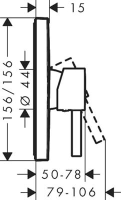 Hansgrohe Afbouwdeel Douchekraan Inbouw Finoris Eengreeps Mat Zwart