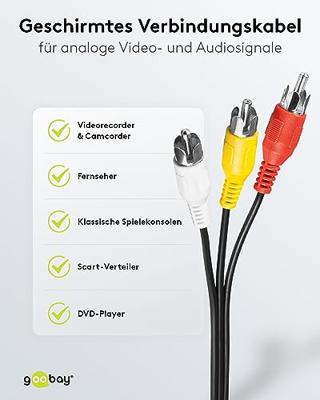goobay Cinchstekker (RCA) kabel goobay Cinchstekker (RCA) kabel