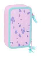 Driedubbele Pennenzak Frozen Cool days Paars Hemelsblauw 12,5 x 19,5 x 5,5 cm 36 Onderdelen - thumbnail