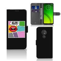 Motorola Moto G7 Power Wallet Case met Pasjes Popart Princess - thumbnail