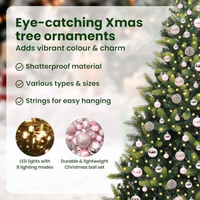 Kunstkerstboom met scharnier 300 LEDs Groen 180 cm PVC en PE